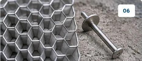 Hexmesh and Refractory Anchors