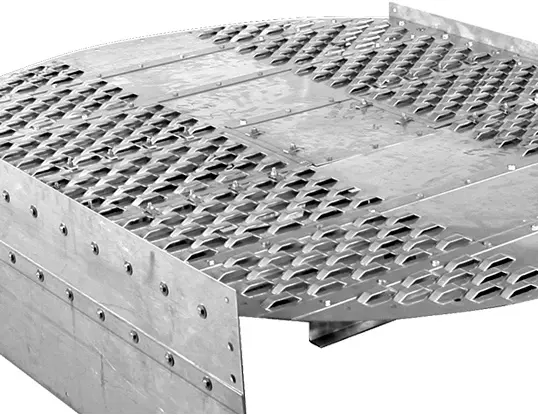 Custom fixed valve tray arrangement